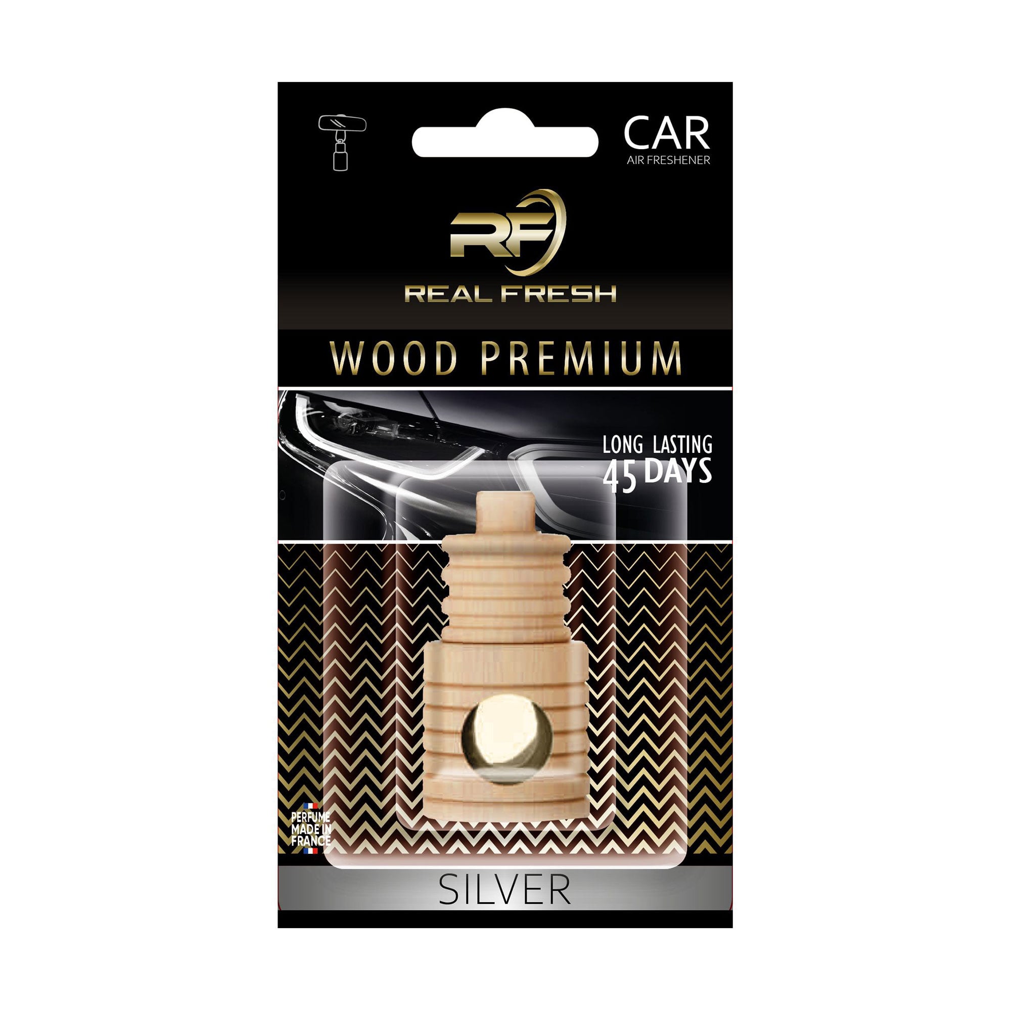 Ароматизатор для автомобіля Real Fresh Wood Premium Silver, 5 мл